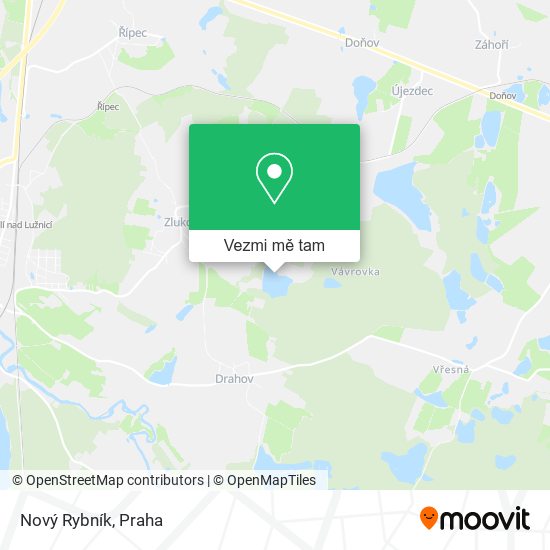 Nový Rybník mapa