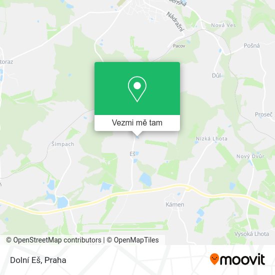 Dolní Eš mapa