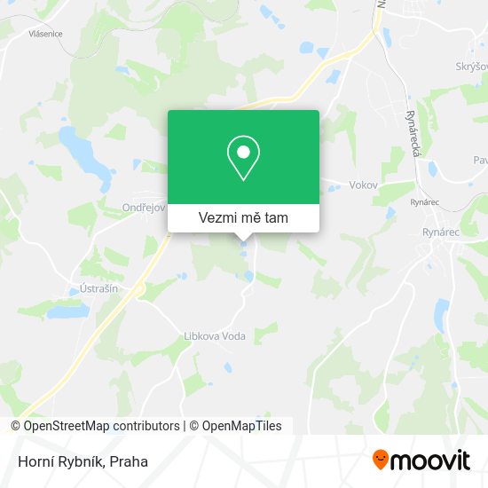 Horní Rybník mapa