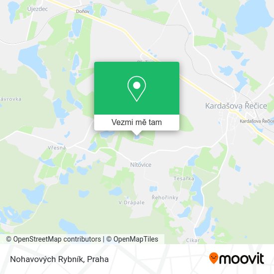 Nohavových Rybník mapa