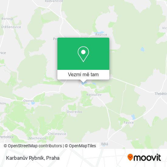 Karbanův Rybník mapa