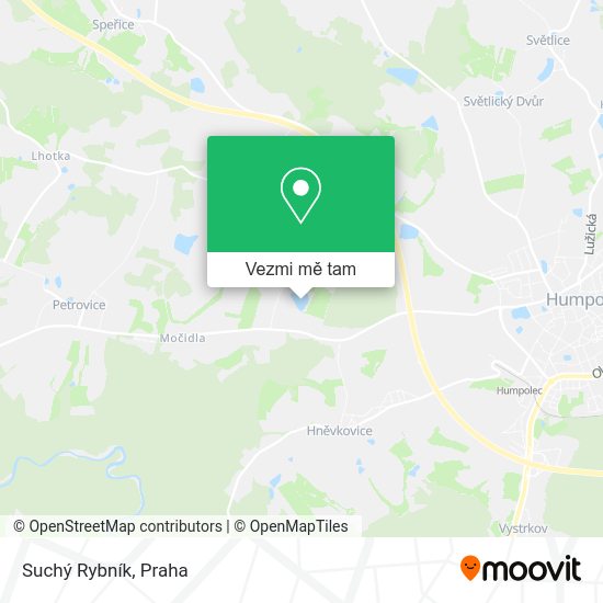 Suchý Rybník mapa
