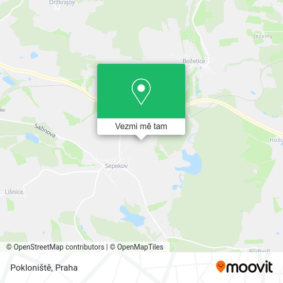 Pokloniště mapa