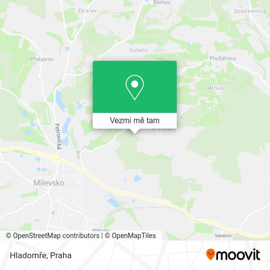 Hladomře mapa