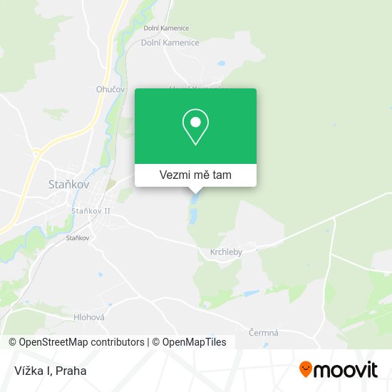 Vížka I mapa