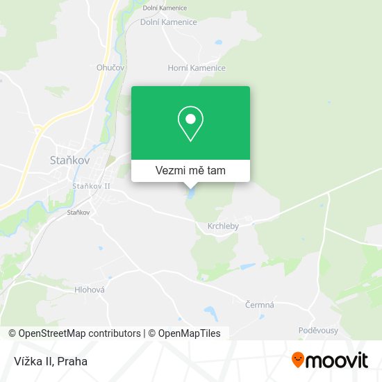 Vížka II mapa