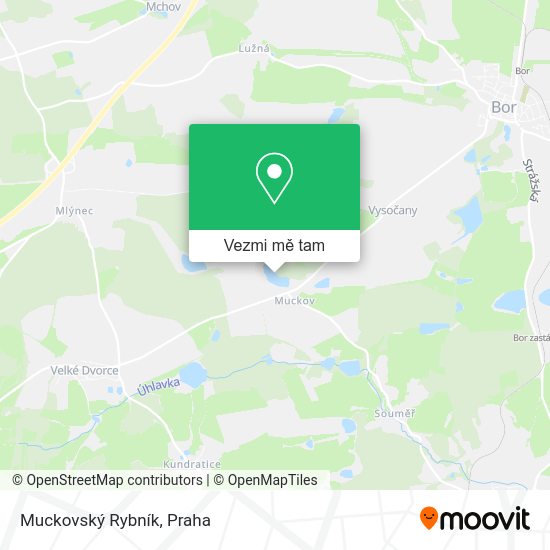 Muckovský Rybník mapa