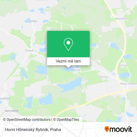 Horní Hlinenský Rybník mapa