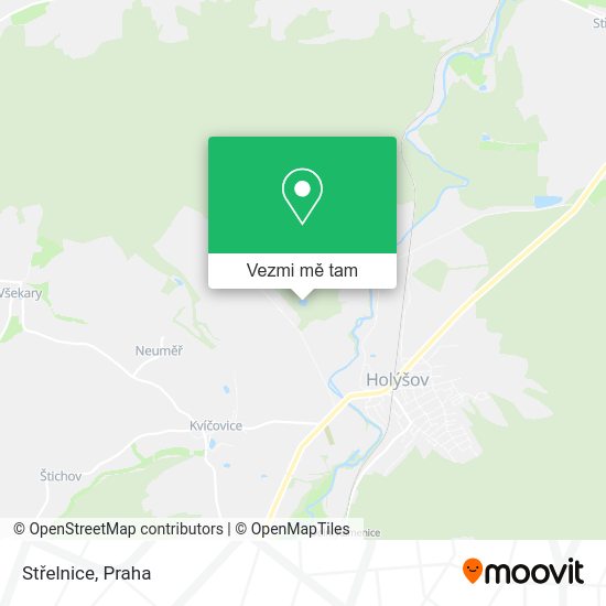 Střelnice mapa