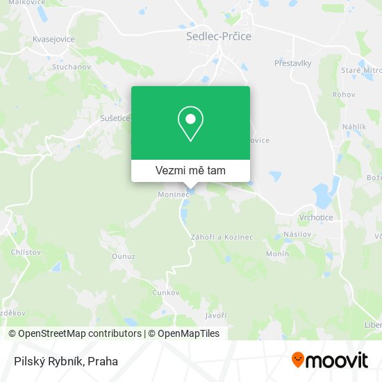 Pilský Rybník mapa