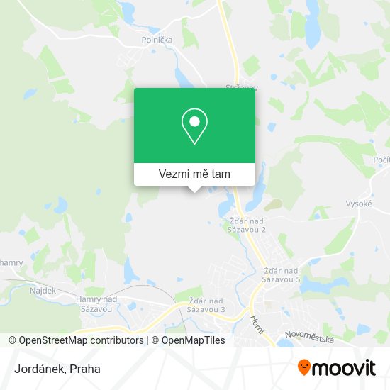 Jordánek mapa
