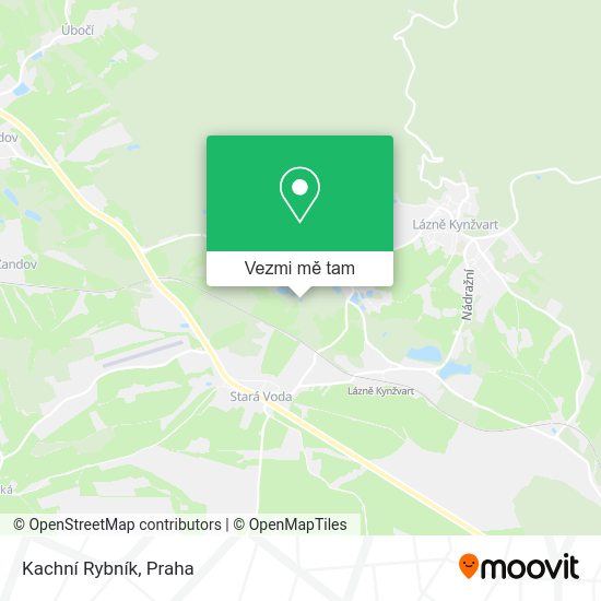 Kachní Rybník mapa