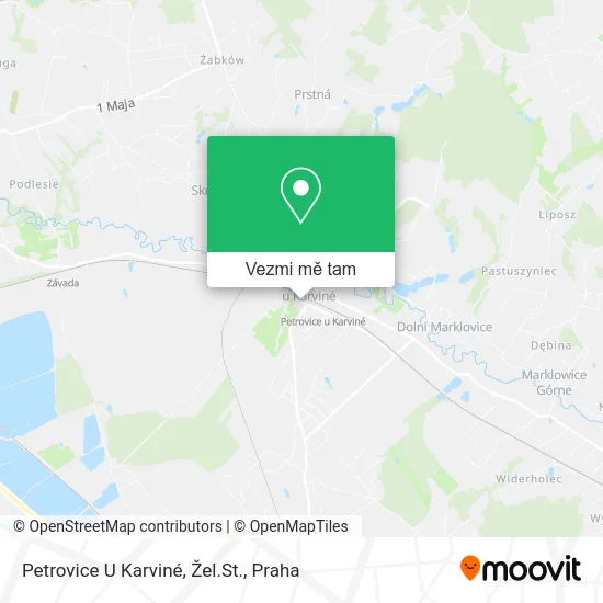 Petrovice U Karviné, Žel.St. mapa