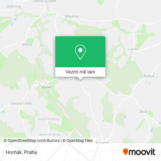 Horňák mapa
