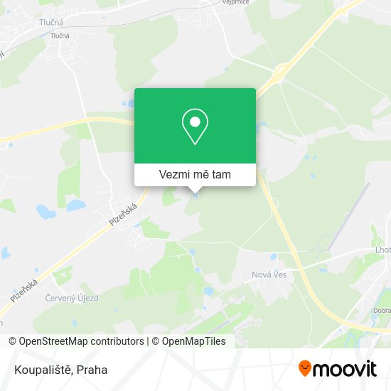 Koupaliště mapa