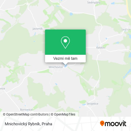 Mnichovický Rybník mapa