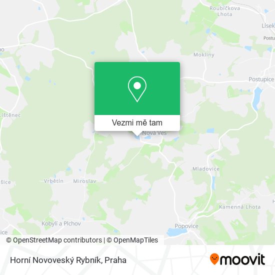 Horní Novoveský Rybník mapa