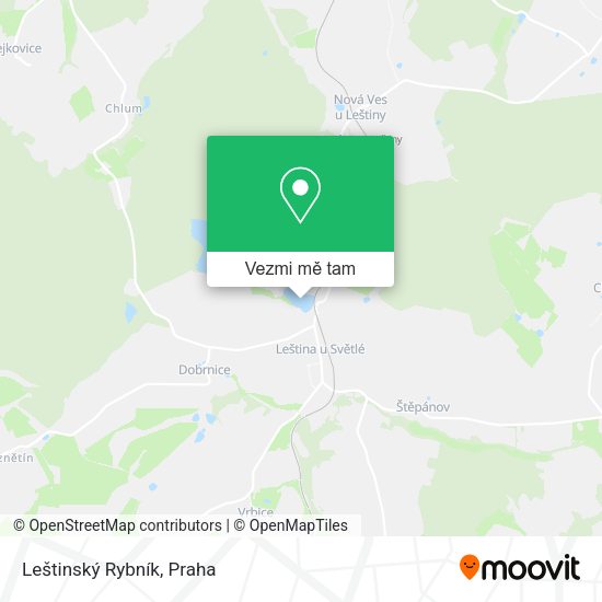 Leštinský Rybník mapa