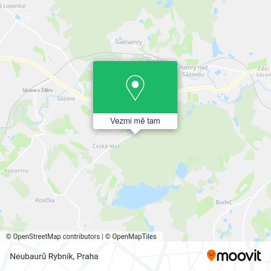 Neubaurů Rybník mapa