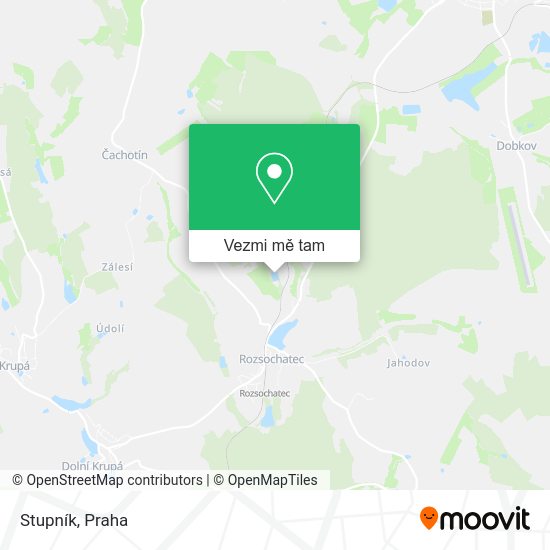 Stupník mapa