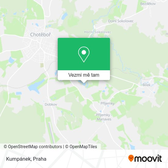 Kumpánek mapa