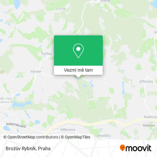 Brožův Rybník mapa