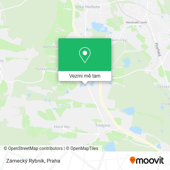Zámecký Rybník mapa