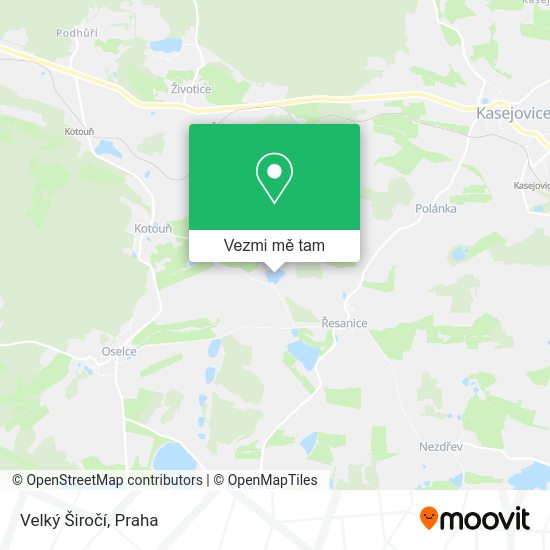 Velký Širočí mapa