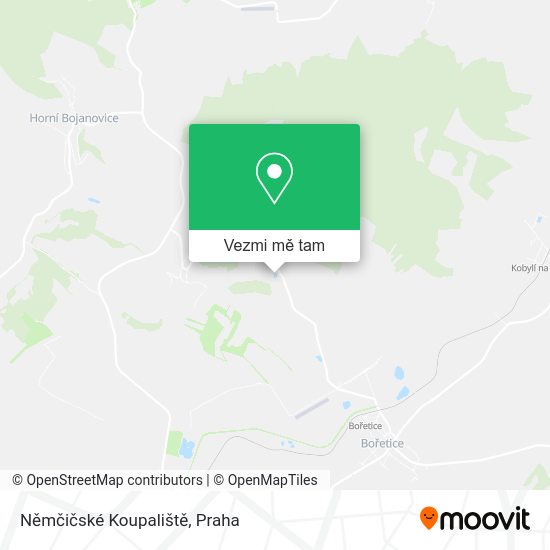 Němčičské Koupaliště mapa