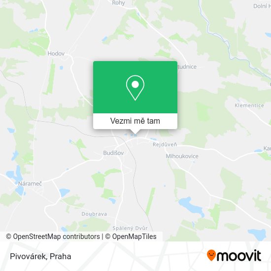 Pivovárek mapa