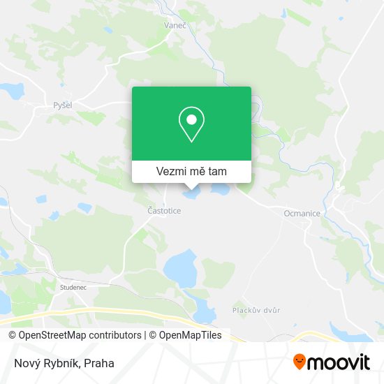 Nový Rybník mapa