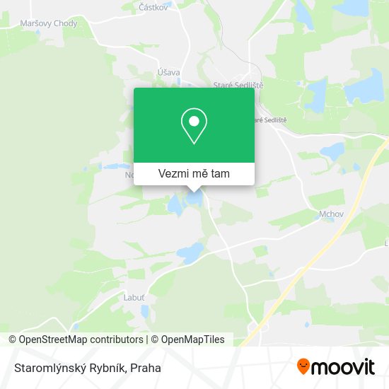 Staromlýnský Rybník mapa