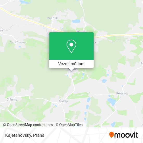 Kajetánovský mapa