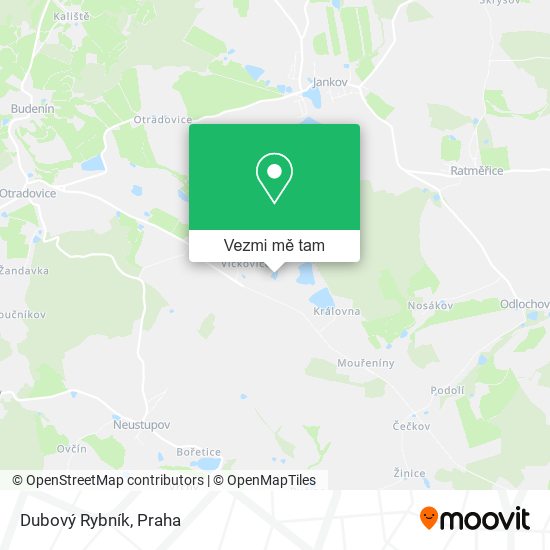 Dubový Rybník mapa
