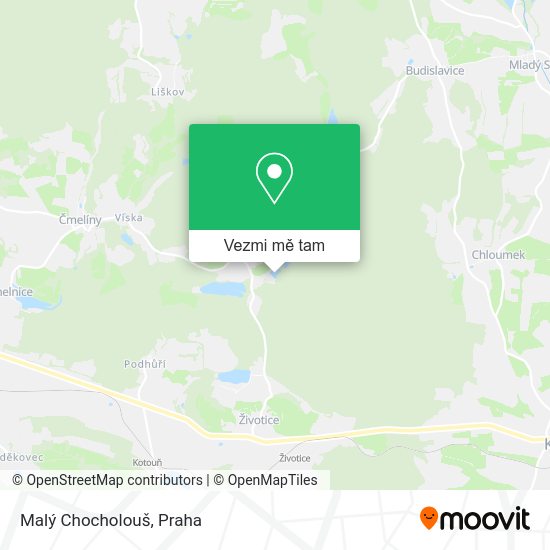 Malý Chocholouš mapa