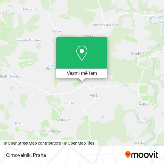 Cimovalník mapa