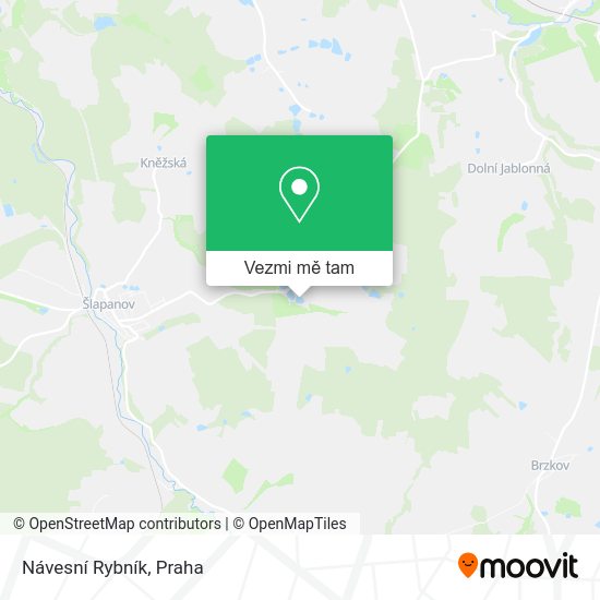 Návesní Rybník mapa
