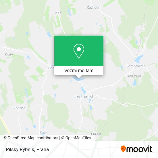 Pilský Rybník mapa