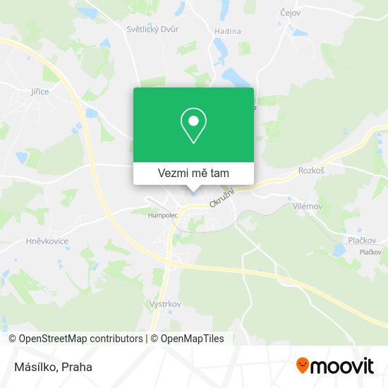 Másílko mapa