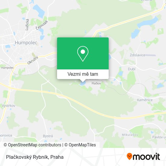 Plačkovský Rybník mapa