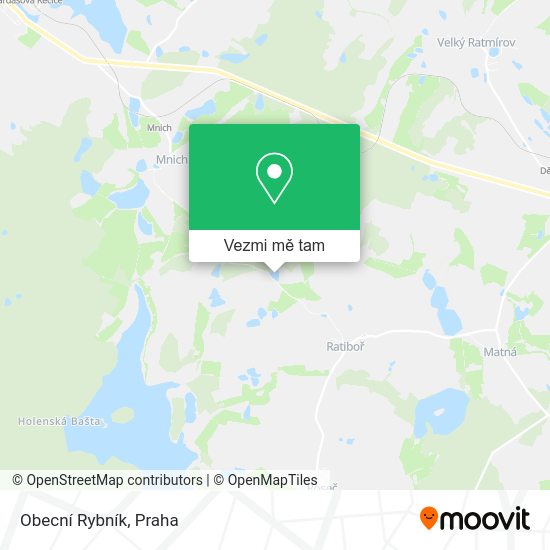 Obecní Rybník mapa