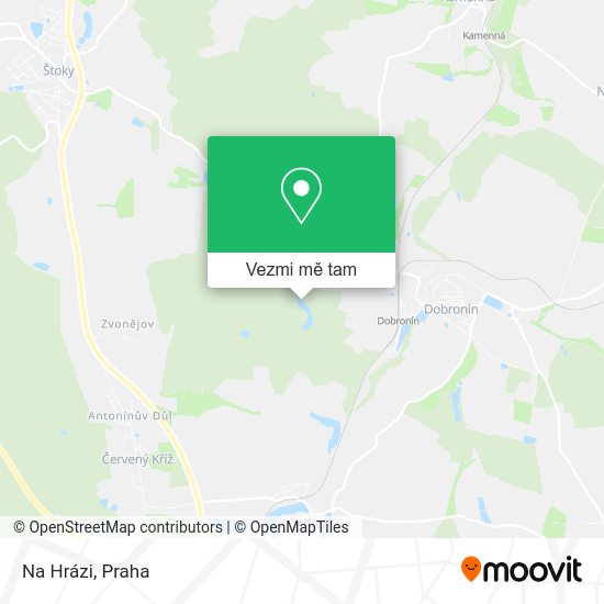 Na Hrázi mapa
