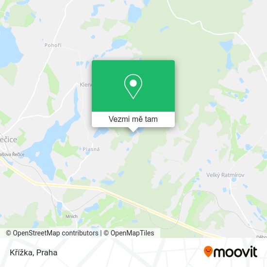Křížka mapa