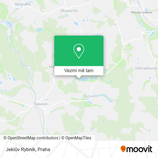Jeklův Rybník mapa