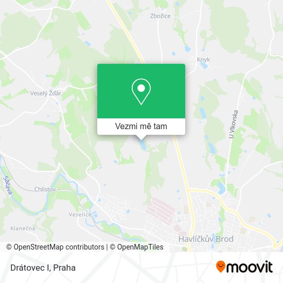 Drátovec I mapa
