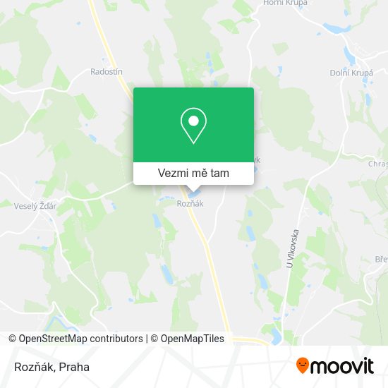 Rozňák mapa