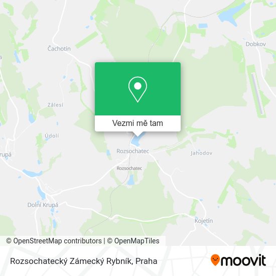 Rozsochatecký Zámecký Rybník mapa