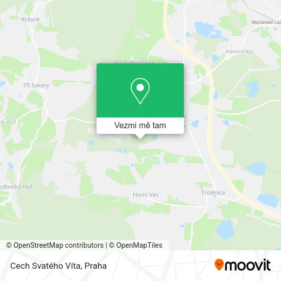 Cech Svatého Víta mapa