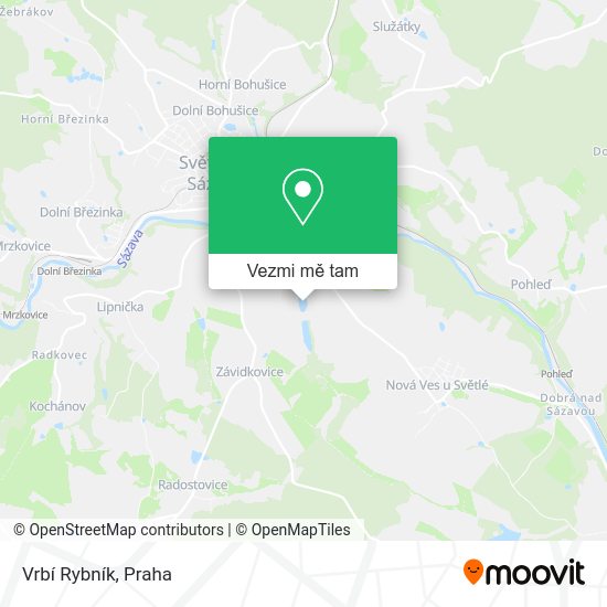 Vrbí Rybník mapa