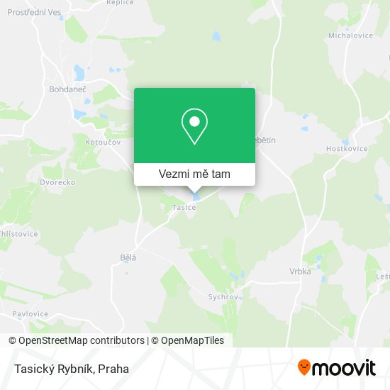 Tasický Rybník mapa